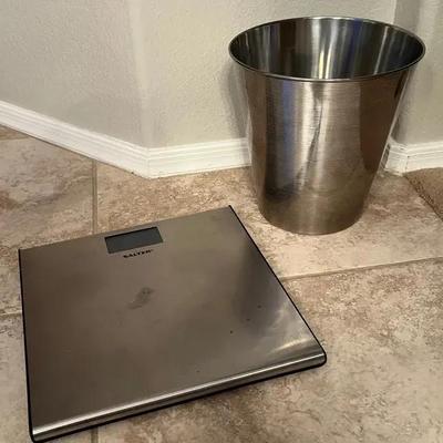Salter Digital Bathroom Scale & Waste Basket