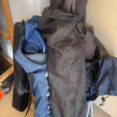 5 Foldable And Packable Camp Sitting Chairs - 2 Large 