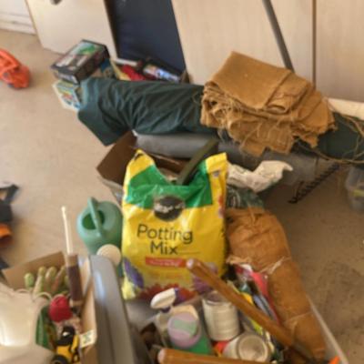 Gardening Tools And Supplies - Rake, Shears, Clippers and Gloves