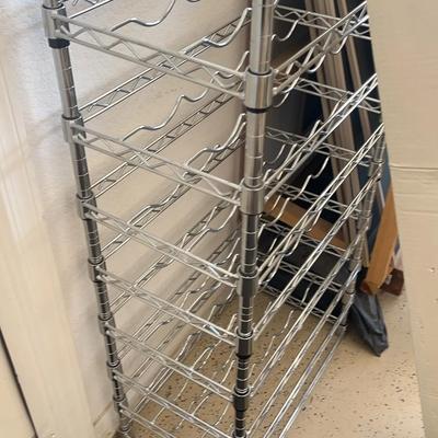Tall Metal Shoe Or Wine Rack - 8 Shelves Adjustable