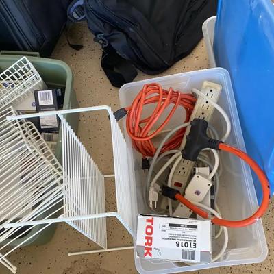 Light Bulbs And Power Strips And Extension Cords - Everything in the Photo