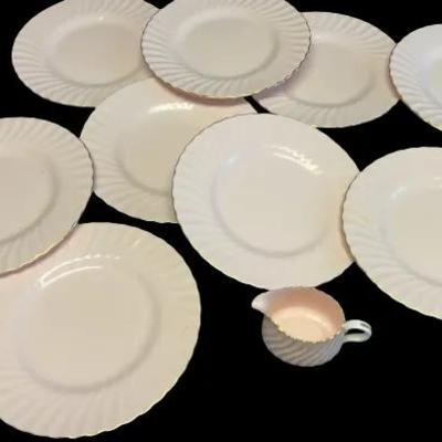 China Plates & Creamer by Mintons