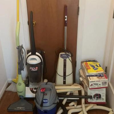 Vacuums & Steamers Featuring Shop-Vac, Panasonic Jet-Flo, Hoover, & More