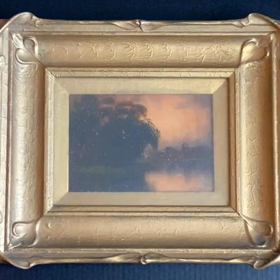 James Everett Stuart (1852–1941) Signed Oil “Swamp Land Along the Sacramento River, California” 