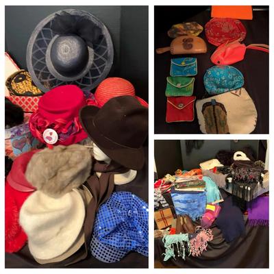 Hats, Scarves & Accessories Featuring Vintage Styles and Size 6M Shoes