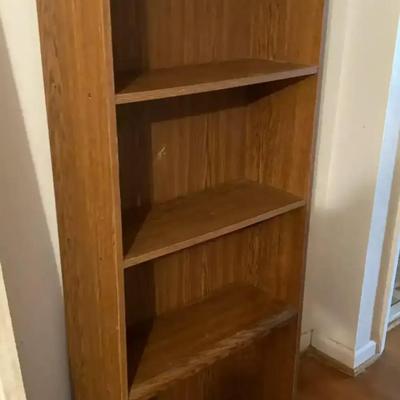 Wooden 4-Shelf Bookcase 