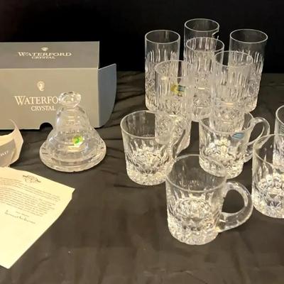 Waterford Crystal Glassware & Bell Collection Featuring Lenox Accent