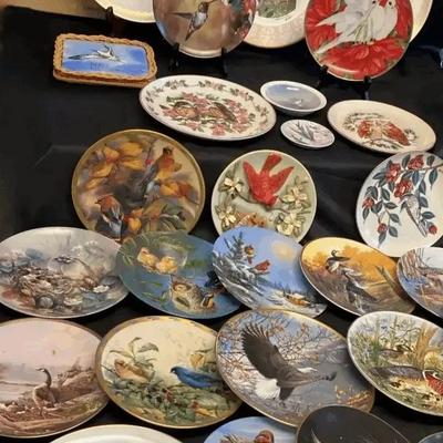 Bird Collector Plates Featuring Knowles & Edward Marshall Boehm