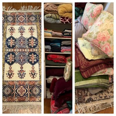 Assorted Blankets, Quilts & Pillows – Twin to King Sizes