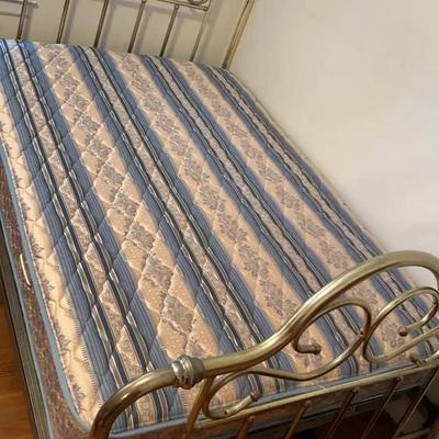 Metal Bed Frame with Mattress & Box Spring