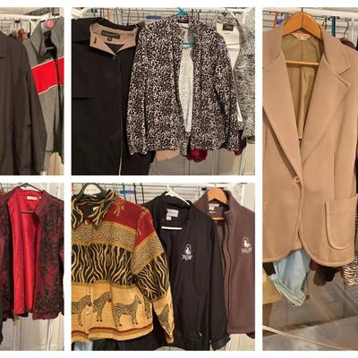 Rack of Women’s Coats & Jackets Featuring Preston & York, Talbots