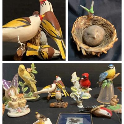 Porcelain & Hand-Carved Birds Featuring Hagen-Renaker