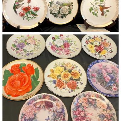 Eleven  Decorative Plates Some From The Edward Marshall Boehm Collection . 