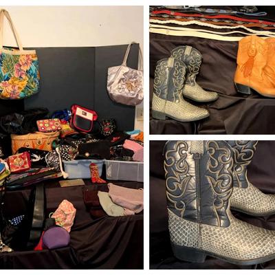 Handbags, Wallets & Accessories Featuring The Sak, Leather Belts & Boots (Size 5)
