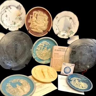 Decorative Collector Plates Featuring Bradford Exchange, Haviland Limoges & Alabaster