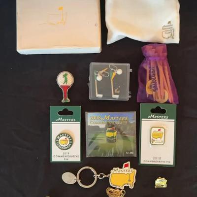 Masters Commemorative Pins, Key Chain & Accessories Collection