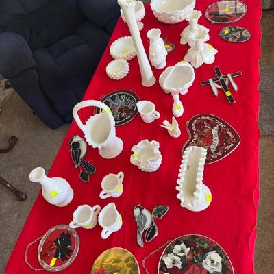 Sale Photo Thumbnail #35: more milk glass