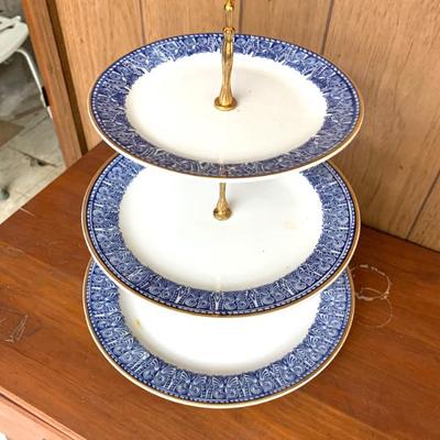 Sale Photo Thumbnail #93: Bombay Company/Arabesque Tile Collection, 3-Tier serving stand