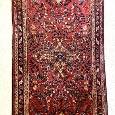 Sale Photo Thumbnail #22: Small Semi - antique Sarouk, 25x49”