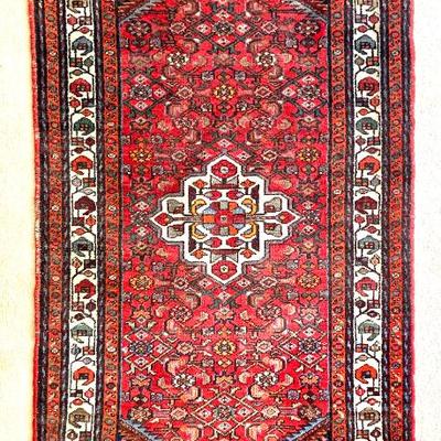Sale Photo Thumbnail #23: Small semi - antique Hamadan, 38x72”