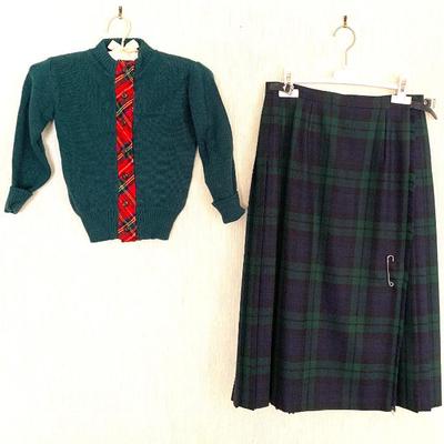 Sale Photo Thumbnail #77: Irish wool kilt with child's sweater