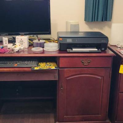 Sale Photo Thumbnail #69: Desk, Monitor and printer