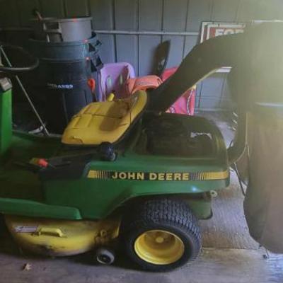Sale Photo Thumbnail #243: John Deere RX75 w/ bagger and thatcher