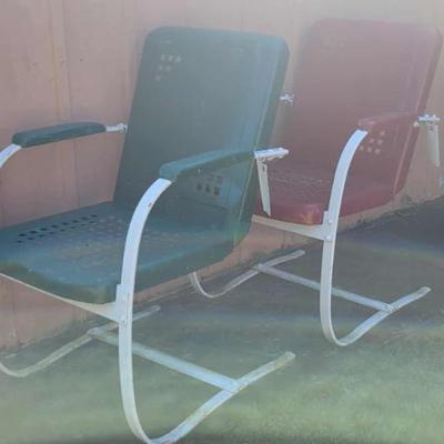 Sale Photo Thumbnail #249: Vintage Metal Yard Chairs