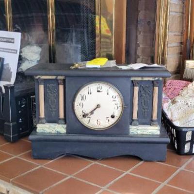 Sale Photo Thumbnail #14: Gilbert Mantle Clock & Chimney Free Fireplace
