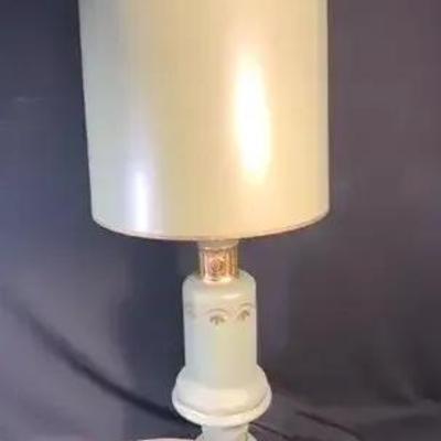 Celedon Green With Gold Accent Lamp 