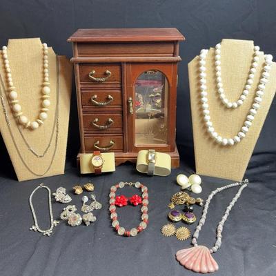 Jewelry Box And Costume Jewelry  