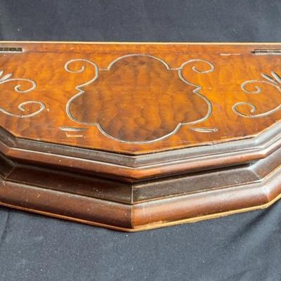 Antique Wooden Trinket Box 