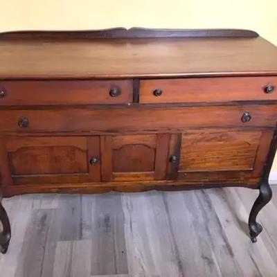 Antique Wooden Sideboard 