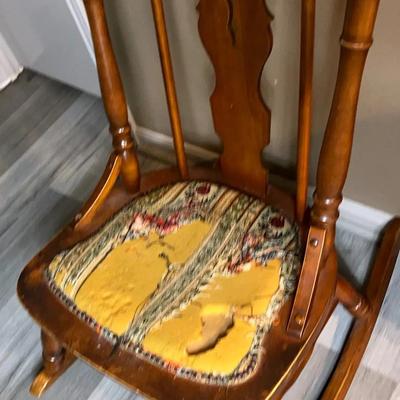 Vintage Wooden Rocker Chair 