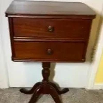 Duncan Phyfe Style Sewing Cabinet 