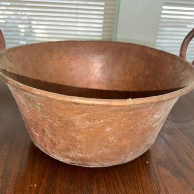 Copper Pot With Handles 