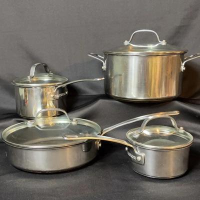 Four Piece Set Of Circulon Cookware 
