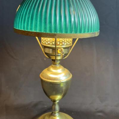 Antique Electrified Oil Lamp