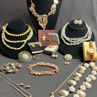 Fossil Watch And Costume Jewelry 