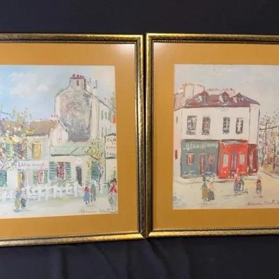 Maurice Utrillo Street Scenes Prints 