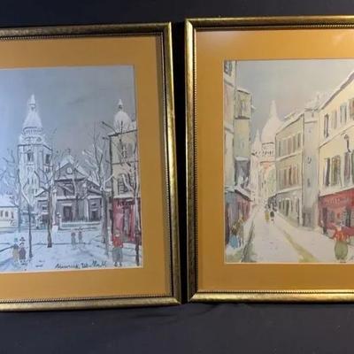Maurice Utrillo Watercolor Prints #2