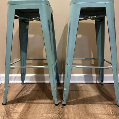 Two Metal Stools