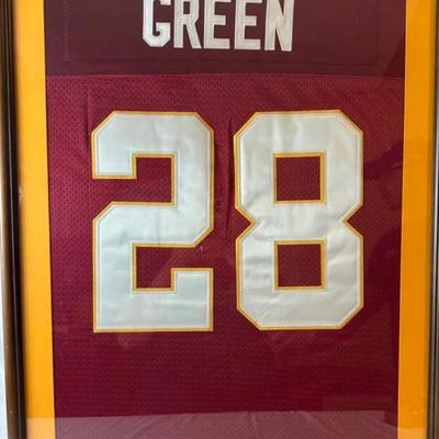 Framed Darrell Green Jersey