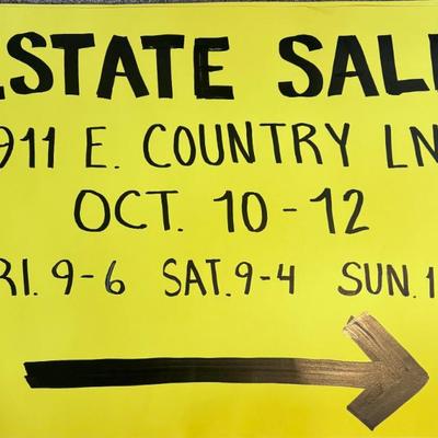 Sale Photo Thumbnail #2: Follow the big yellow signs!