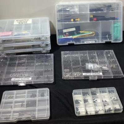 Assorted Laptop Screws & Tools