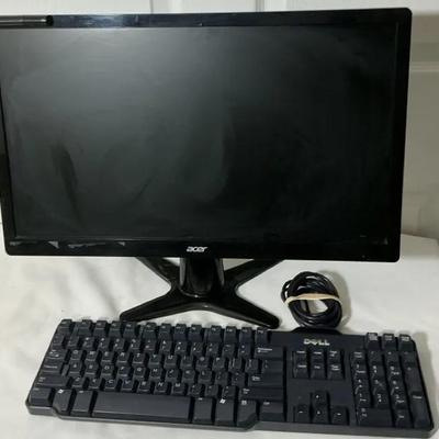 Acer Monitor And Dell Keyboard 
