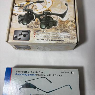 Watch Repair and LED Magnifier Glasses Lot