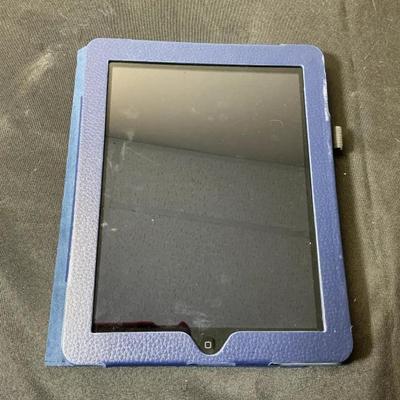Apple iPad (1st Generation) with Blue Protective Case