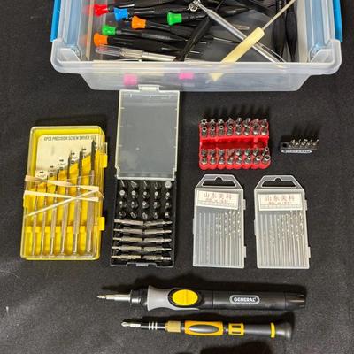 Mix of Precision Hand Tools and Screwdriver Sets