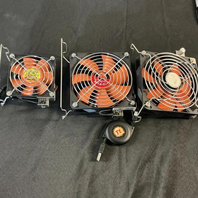 Set Of Three Computer Cooling Fans 